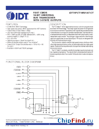 Datasheet 74FCT16601T manufacturer IDT