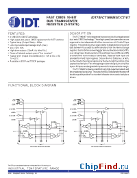 Datasheet 74FCT16646T manufacturer IDT
