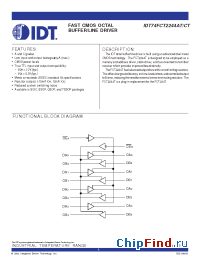 Datasheet 74FCT2244T manufacturer IDT