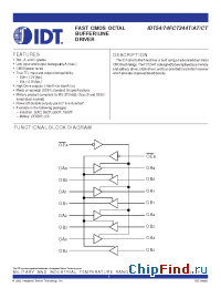 Datasheet 74FCT244T manufacturer IDT
