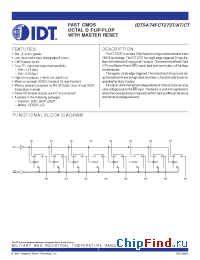 Datasheet 74FCT273T manufacturer IDT