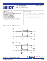 Datasheet 74FCT3244 manufacturer IDT