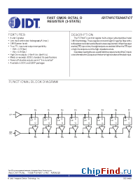 Datasheet 74FCT534T manufacturer IDT