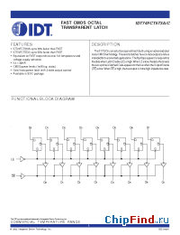 Datasheet 74FCT573 manufacturer IDT