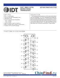 Datasheet 74FCT645T manufacturer IDT