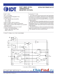 Datasheet 74FCT646T manufacturer IDT