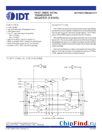Datasheet 74FCT652T manufacturer IDT