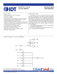 Datasheet 74GTLP816 manufacturer IDT