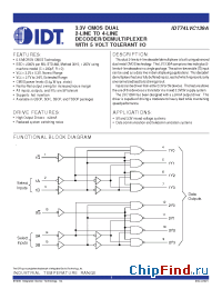 Datasheet 74LVC139A manufacturer IDT