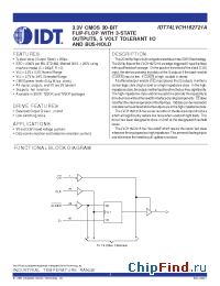 Datasheet 74LVCH162721A manufacturer IDT