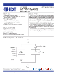 Datasheet 74LVCH16701A manufacturer IDT