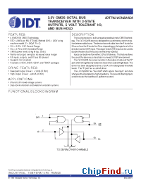 Datasheet 74LVCH2245A manufacturer IDT