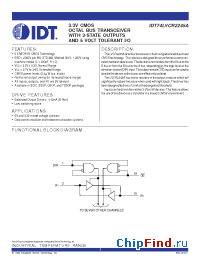 Datasheet 74LVCR2245A manufacturer IDT