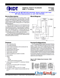 Datasheet 75K75100 manufacturer IDT