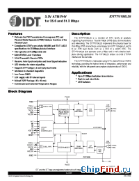 Datasheet 77V106 manufacturer IDT