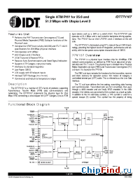 Datasheet 77V107 manufacturer IDT