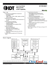 Datasheet 79R4650 manufacturer IDT
