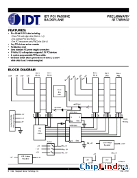 Datasheet 7M9502 manufacturer IDT