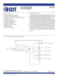 Datasheet IDT2305 manufacturer IDT