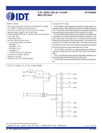 Datasheet IDT2308A-2 manufacturer IDT
