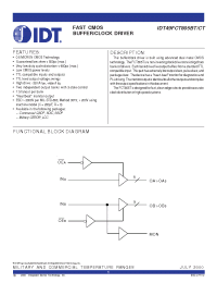 Datasheet IDT49FCT805CTDSOB manufacturer IDT
