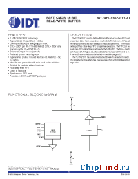 Datasheet IDT54FCT162701ATPV manufacturer IDT