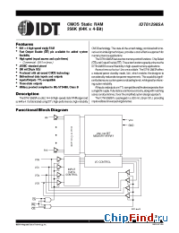 Datasheet IDT61298SA-15 manufacturer IDT
