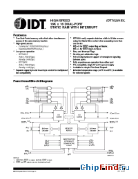 Datasheet IDT70261S-15 manufacturer IDT