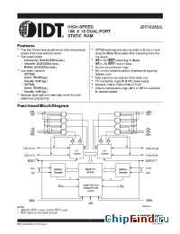 Datasheet IDT7026S-25 manufacturer IDT