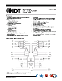 Datasheet IDT7027L-25 manufacturer IDT