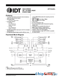 Datasheet IDT7034L15 manufacturer IDT