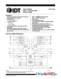 Datasheet IDT7038L20PFI8 manufacturer IDT