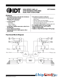 Datasheet IDT709099L-12 manufacturer IDT