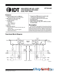 Datasheet IDT709149S10 manufacturer IDT