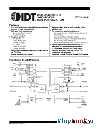 Datasheet IDT709279S15 manufacturer IDT