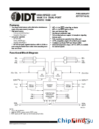 Datasheet IDT70T15L25BFI manufacturer IDT