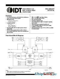 Datasheet IDT70V18L15 manufacturer IDT