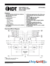 Datasheet IDT70V26L-25 manufacturer IDT