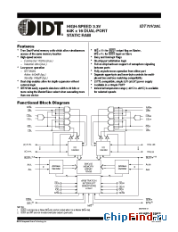 Datasheet IDT70V28L25PF manufacturer IDT