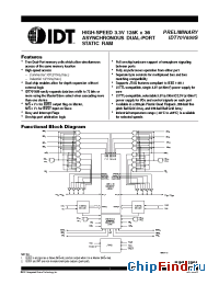 Datasheet IDT70V659S10BC8 manufacturer IDT