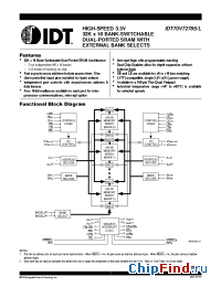 Datasheet IDT70V7278L15 manufacturer IDT