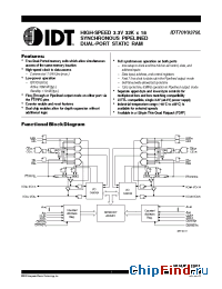 Datasheet IDT70V9379 manufacturer IDT