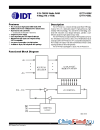 Datasheet IDT71V428S-12 manufacturer IDT