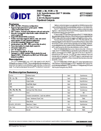 Datasheet IDT71V65603S150BG manufacturer IDT