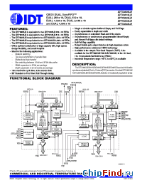 Datasheet IDT72805 manufacturer IDT