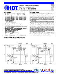 Datasheet IDT7283L12PA8 manufacturer IDT