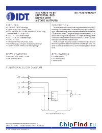 Datasheet IDT74ALVC162334 manufacturer IDT