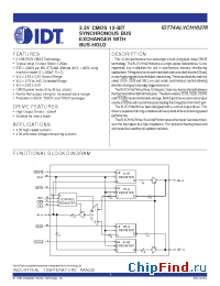Datasheet IDT74ALVCH16276 manufacturer IDT