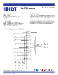 Datasheet IDT74FCT151CTQ manufacturer IDT