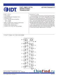 Datasheet IDT74FCT2245ATPG manufacturer IDT